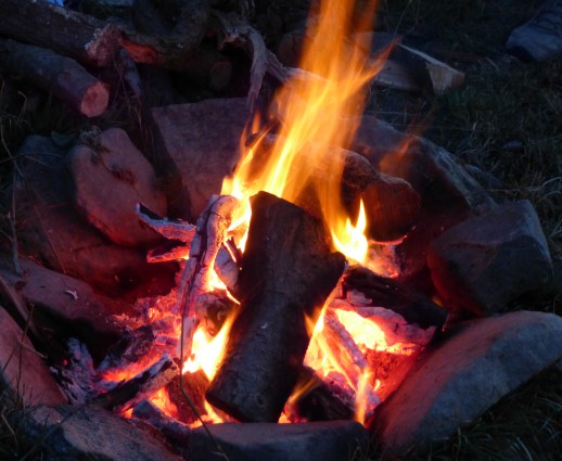 campfire, firepit, camping, wales, Llangrannog, simple, basic, glamping, yurts