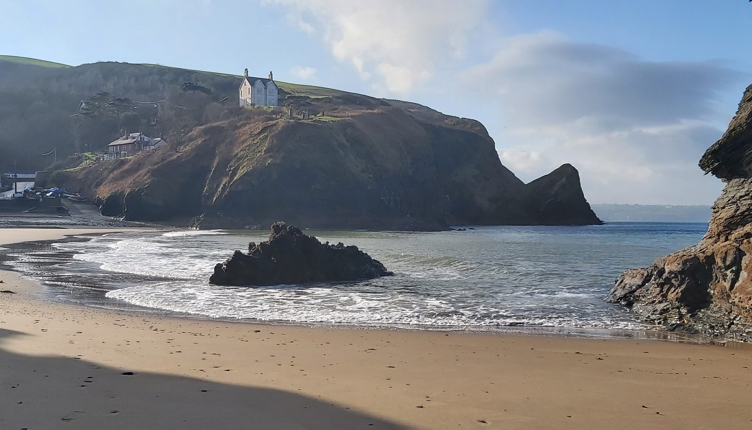 Llangrannog. beach, seaside, sea, holiday, summer holiday, Ceredigion, Wales