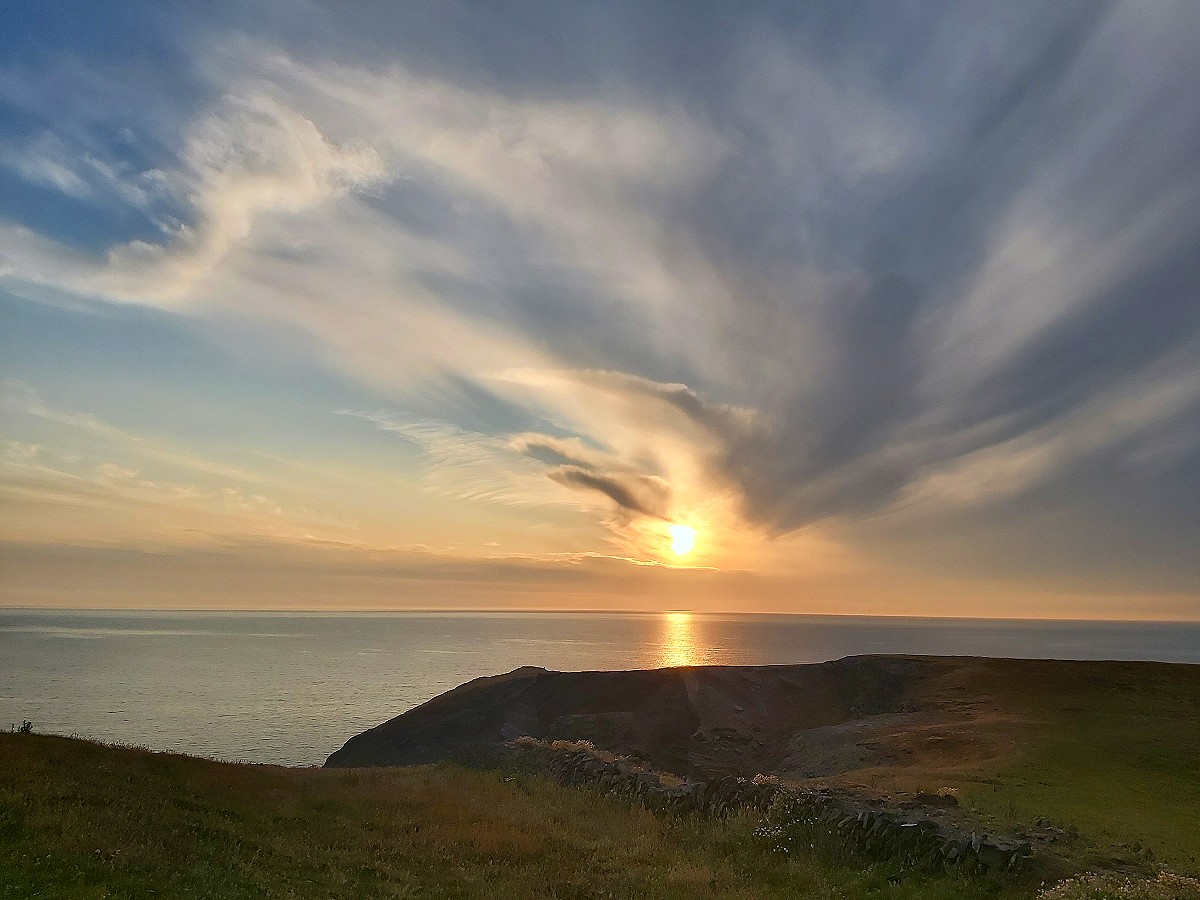 sunset, Cardigan Bay, Bae Ceredigion,