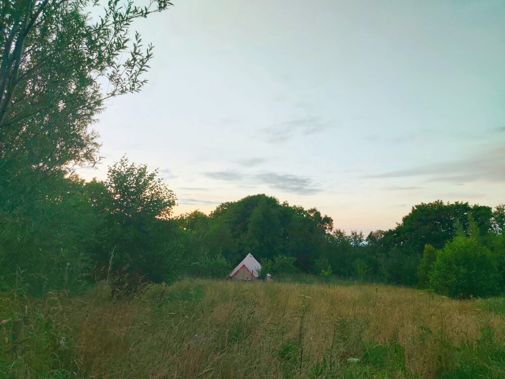 glamping, bell tent, Wales, Llangrannog, dog friendly