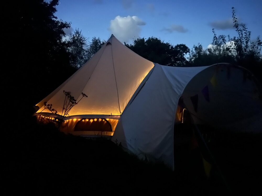 off grid glamping, family holiday, dog friendly accomodation